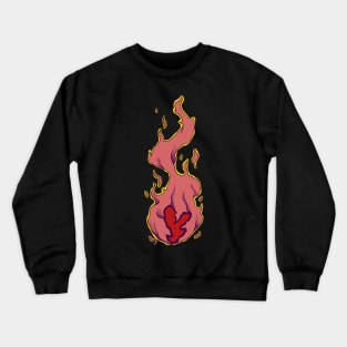 Heart on fire Crewneck Sweatshirt